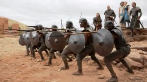soldiers pikes game of thrones helmets tv series daenerys targaryen barristan selmy jorah mormont shields shiled the unsullied khaleesi_wallpaperwind.com_39